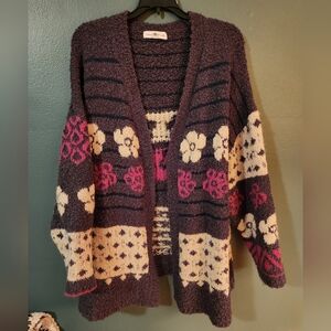 Natural Life Floral Oversized Cardigan Size L/XL